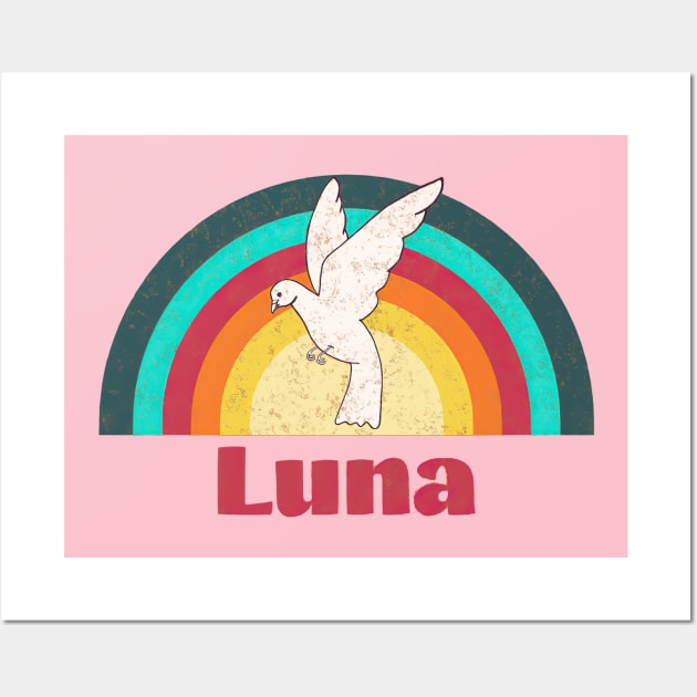 Luna - Vintage Faded Style Wall Art by Jet Design